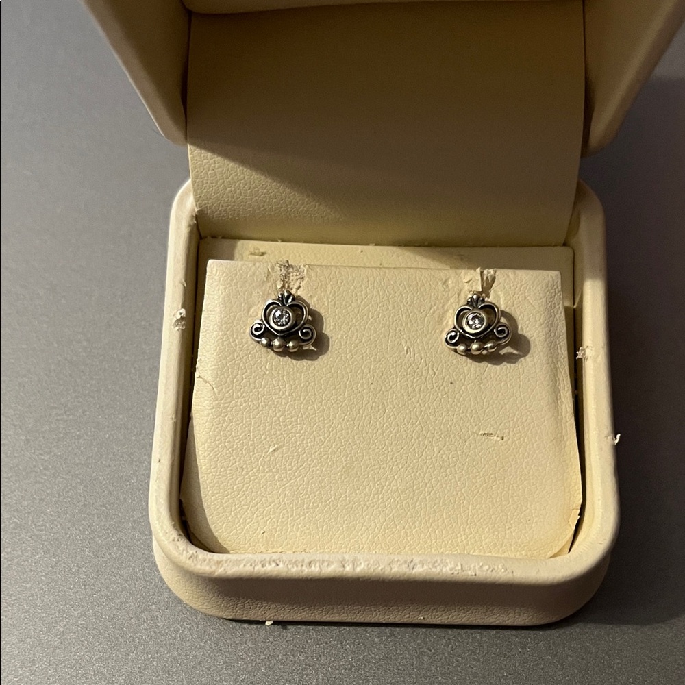 Jared Disney Cinderella post earrings sterling silver